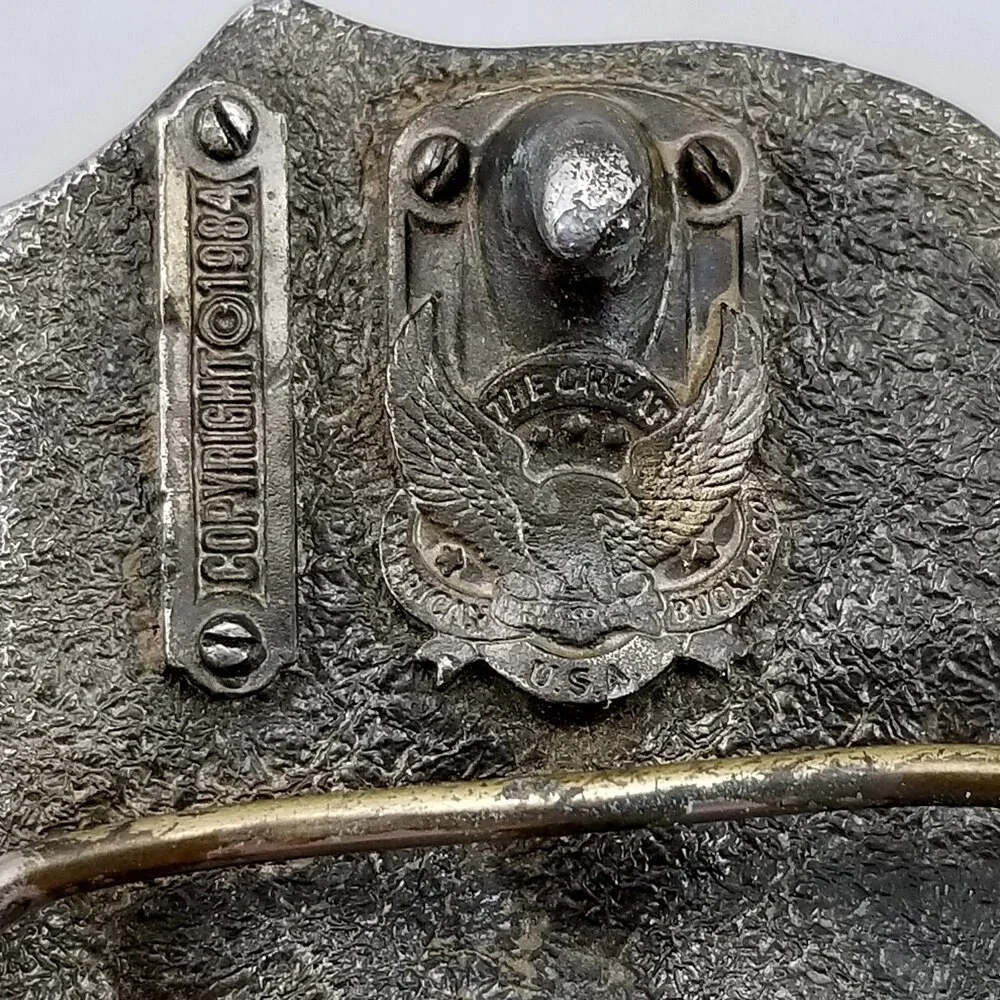 Belt‎ Buckle 1984 I'm Proud To Be American Freedom Bald Eagle USA Made